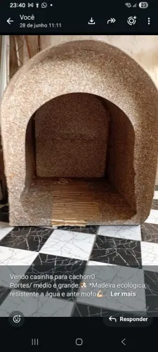 Vendo casinha para cachorro/gato,madeira ecológica, resistente a água e ante mofo.