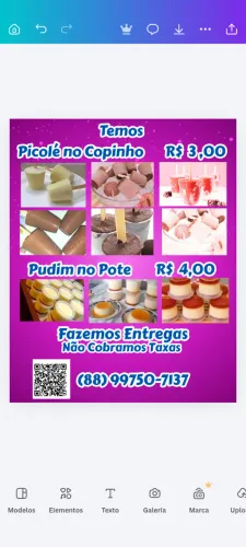 Picolé no Copinho e Pudim no Pote