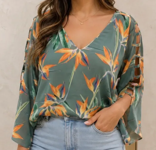Blusa linda Lança Perfume em perfeitas condições
