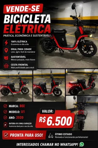 Vendo Bike elétrica Bee