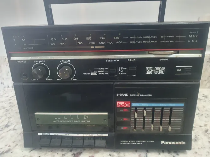 Rádio Toca Fitas Vintage Panasonic