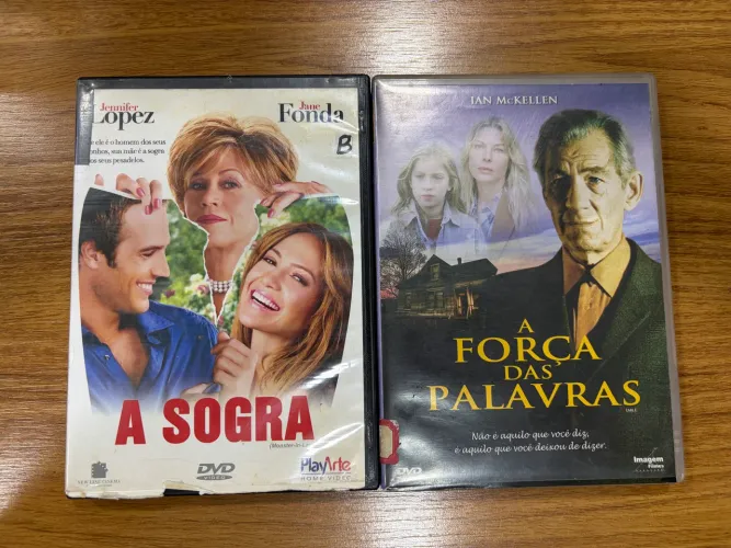 DVDs Usados de locadora A força das Palavras e A Sogra