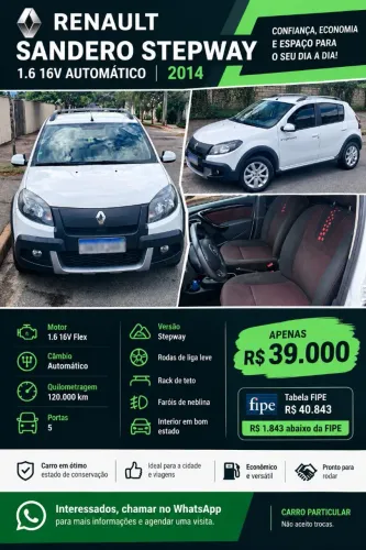 Renault Sandero Stepway Hi-flex 1.6 16V 5P Aut. 2014