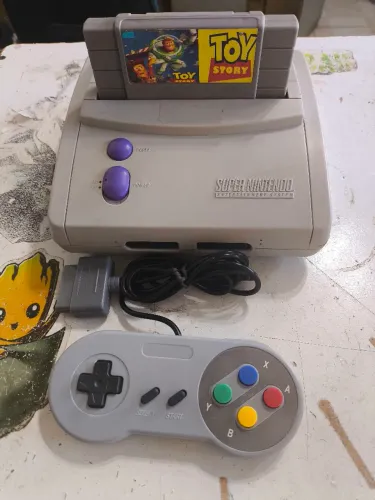 Super Nintendo baby com conversão AV