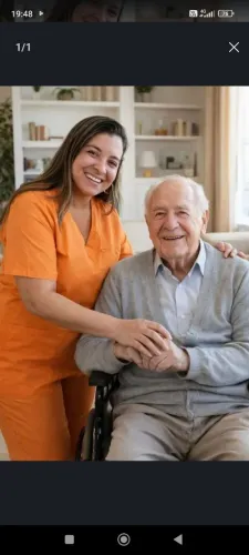 Cuidador de idosos. 