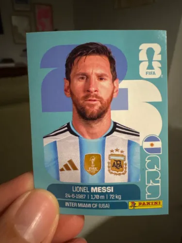 LIONEL MESSI FIGURINHA DA COPA