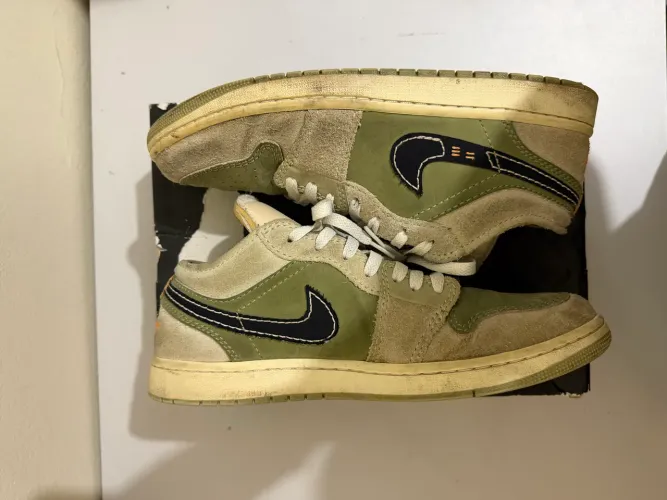 Air Jordan 1 Low SE Craft Light Olive Original Tamanho 43
