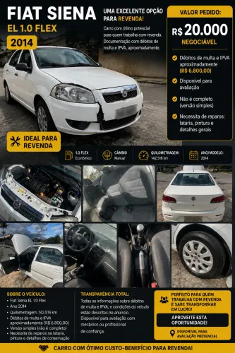 Fiat Siena EL 1.0 MPI Fire Flex 8V 4P 2014