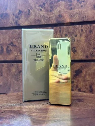 Perfume masculino/F dourado BRAND