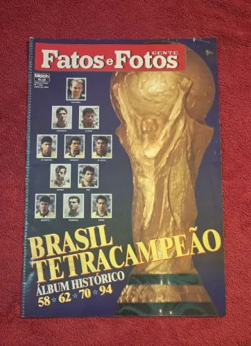 Relíquia Revista Fatos e Fotos do tetra da Seleção Brasileira
