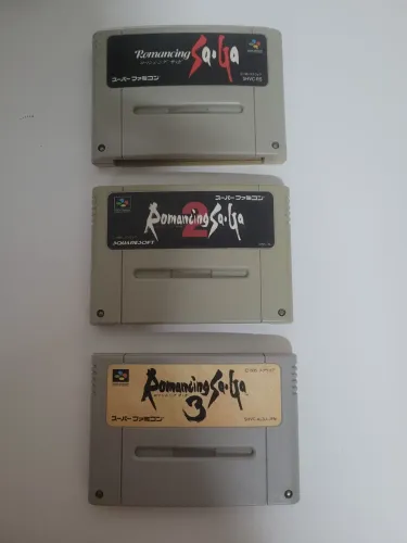 Trilogia Romancing Saga originais super nintendo (famicom)