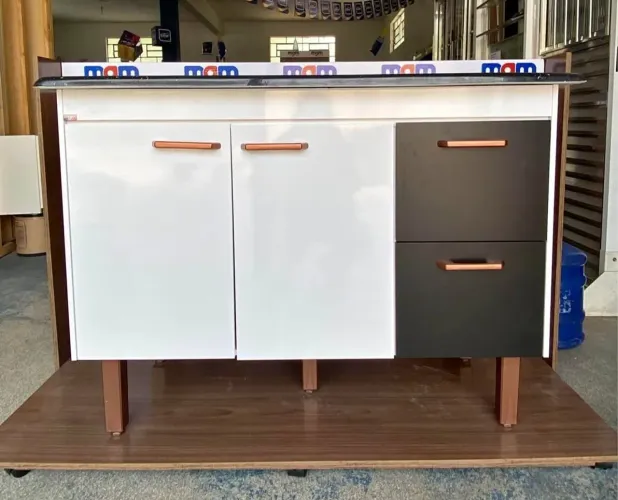 GABINETE 1.20 BRANCO/PRETO - R$430,00