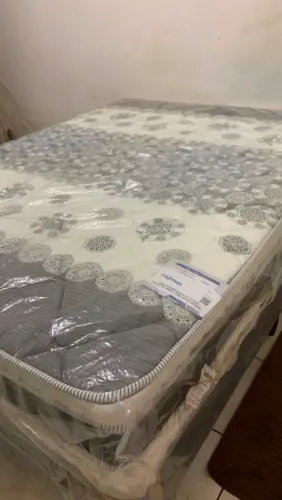 Cama box Casal + Colchão Umaflex