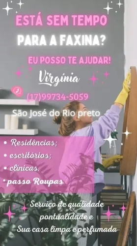 Diarista, Cozinheira, passadeira 