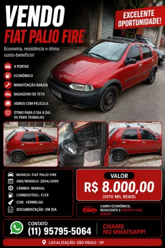 Fiat Palio EDX 1.0 MPI 2P 1997