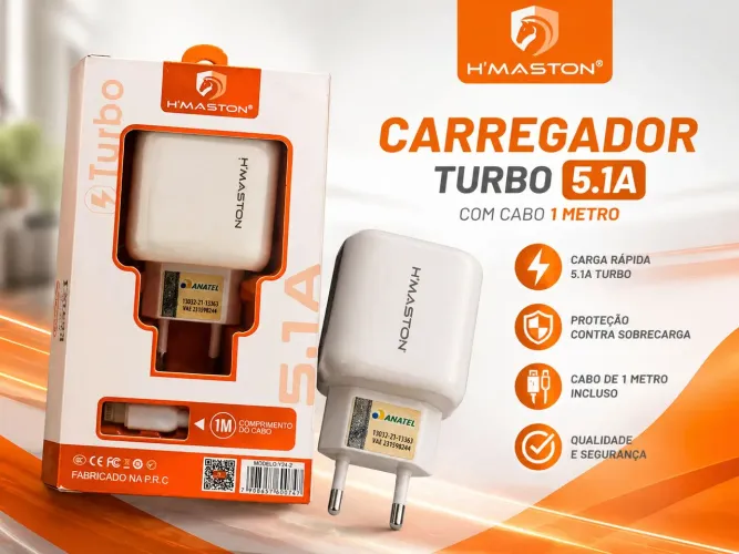 Carregador rapido para iPhone e android