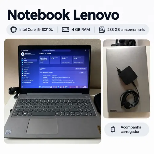 Note lenovo 4gb de RAM | SSD | i5