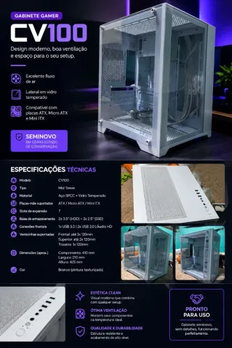 Gabinete Gamer CV100
