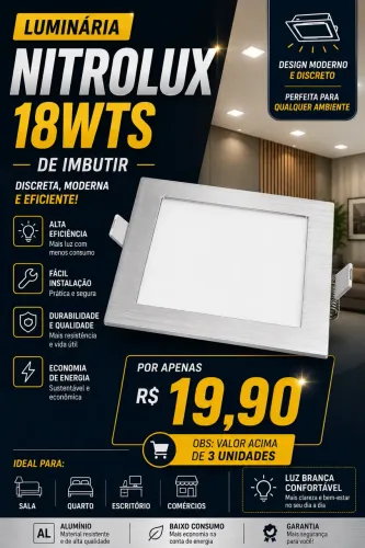 Luminária de LED Nitrolux