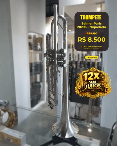 Trompete Selmer Paris 20293 Niquelado