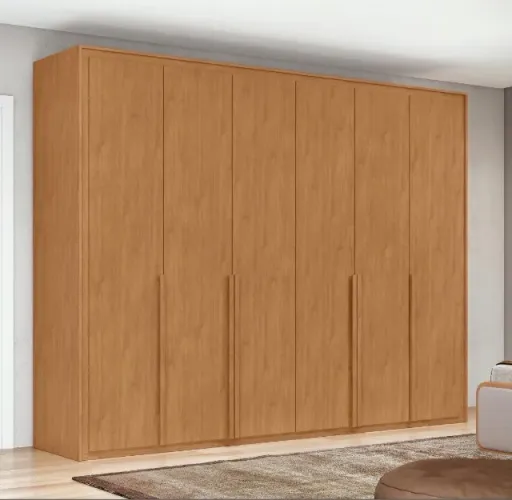 Guarda Roupa 6 Portas Gran Lux 274 Amêndoa