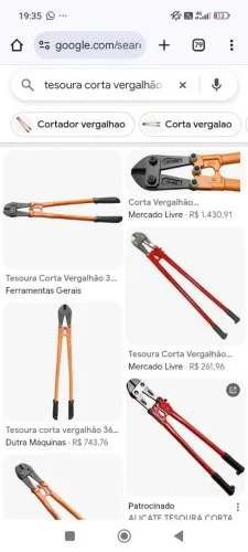 Vendo tesourão de cortar vergalhão,cadeados etc 900/36