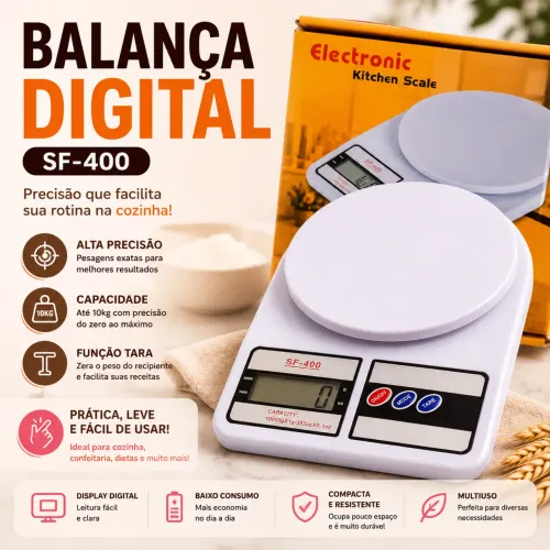 ? BALANÇA DIGITAL SF-400 - SUA ALIADA NA COZINHA! ?