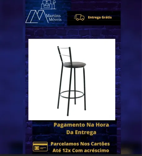 GRANDE PROMOÇÃO 01 BANQUETA ALTA DE FERRO COZINHA GOURMET ENTREGA GRATIS
