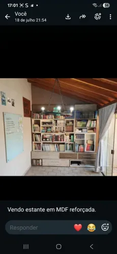 Estante para livros com nichos