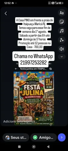 Casa PINO Frente a Praia Itaipuaçu Maricá Rj