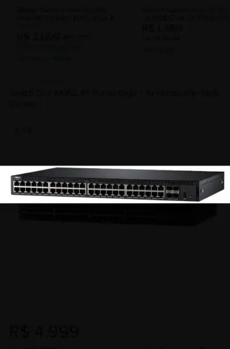 Switch Dell X1052 48 Portas Giga + 4x Portas Sfp+10gb Gerenc