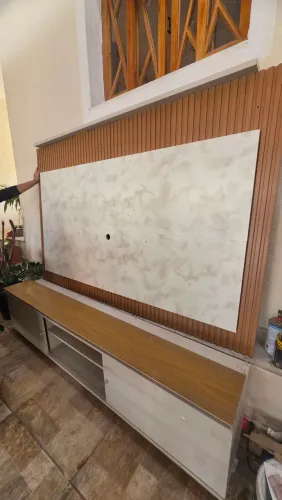 Estante Home De Tv Até 75 Pol. Com Led 2 Portas 