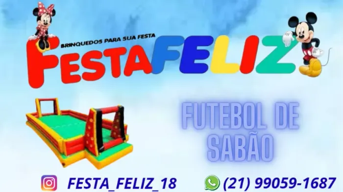 LOCAÇÕES DE FUTEBOL DE SABÃO INFLÁVEL