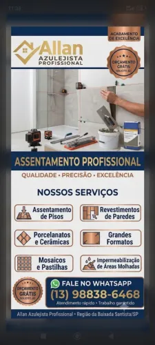 Azulejista pisos e porcelanato