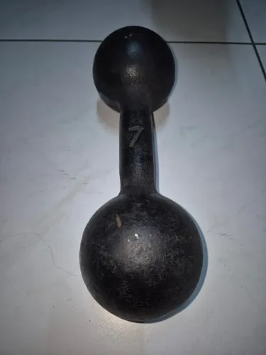 1 Halter de ferro 7Kg preto