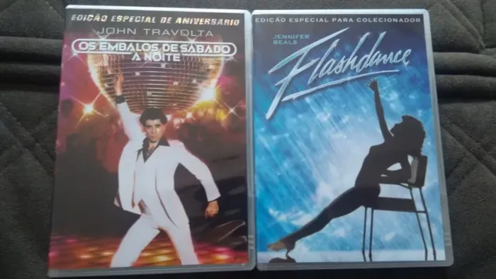 DVDs os Embalos de Sábado a Noite e Flash Dance