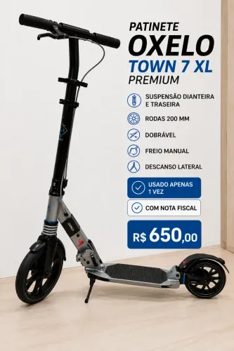 Patinete Oxelo Town 7 Susp Decathlon - Estado de Novo - Usado Apenas 1 Vez