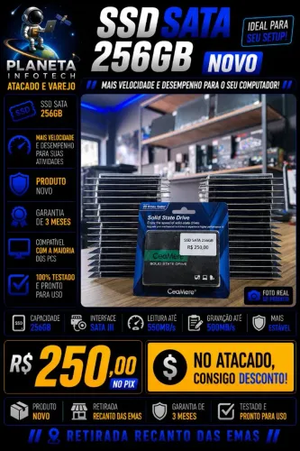 SSD sata de 240gb , produto novo ( com garantia )