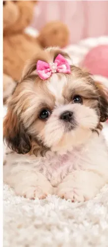 Cãozinho Shih tzu/ shihtzu alegres e muito companheiros