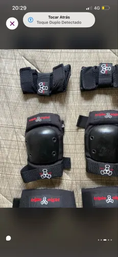 Kit proteção skate patins triple eight