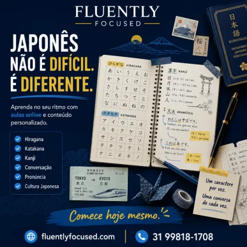 Aulas de Japonês Online | Comece do Zero no Seu Ritmo