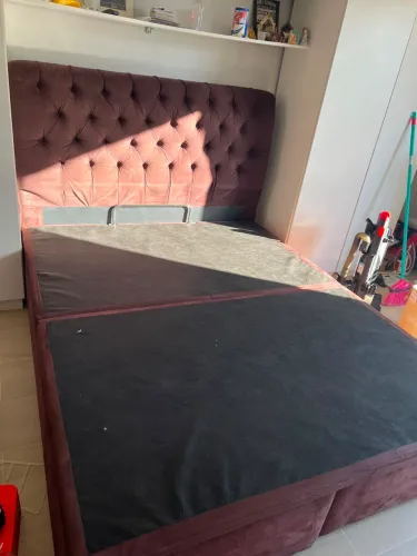 cama box baú QUEEN da ortobom + cabeceira 