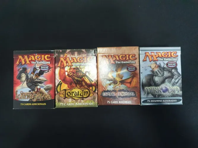 MtG Caixas Vazias Decks Para Selado Mirrodin, Campeões de Kamigawa, Lorwin e Espiral Tempo
