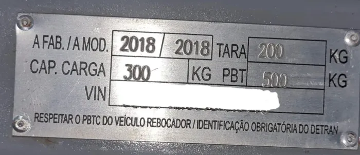 Carretinha trucada fechada