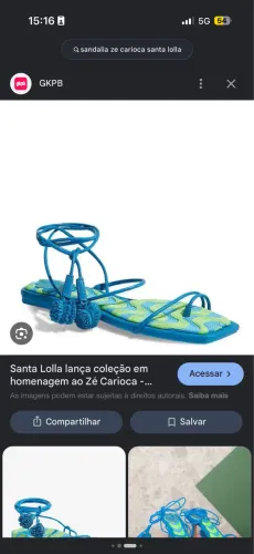 Sandália Santa Lola coleção Zé carioca 