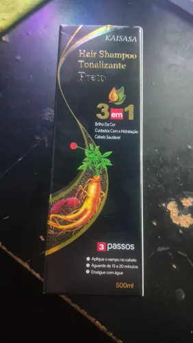 Kaisasa shampoo tonalizante preto