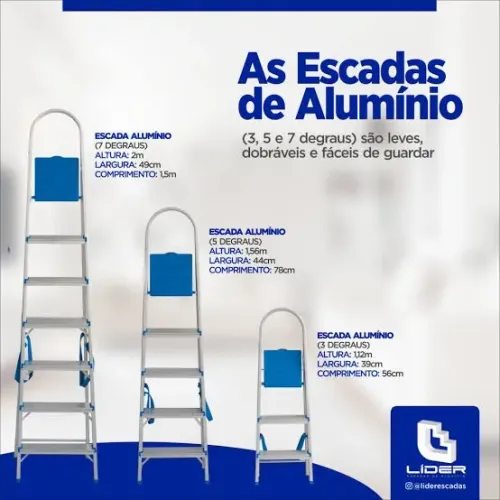 Escada Lider 3 degraus PROMOÇÃO