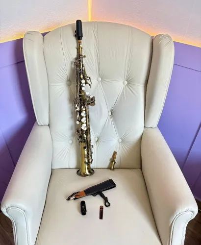 Saxofone Soprano JAHNKE Sib Mais Boquilha Yamaha 