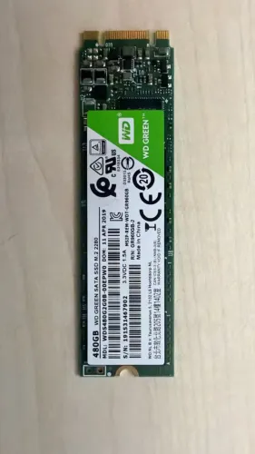 SSD WD Green 480GB M.2 SATA III 2280 | Saúde 70% | Funcionando Perfeitamente
