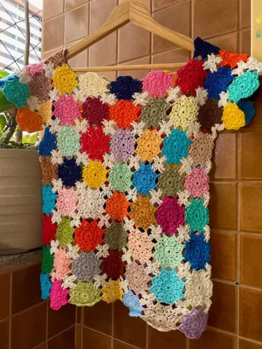 Blusa de crochê